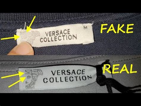 versace shits how to tell if it's real|authentic Versace logo.